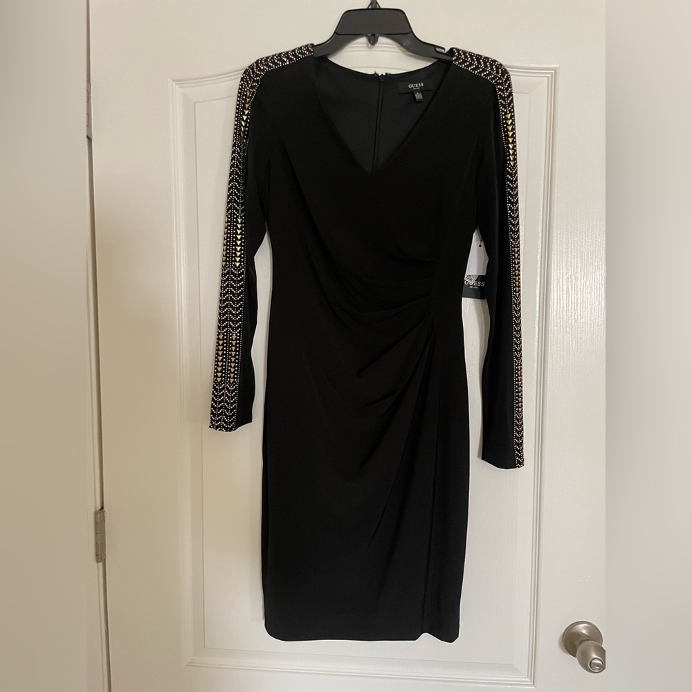 GUESS Black long sleeve dress. Size 8